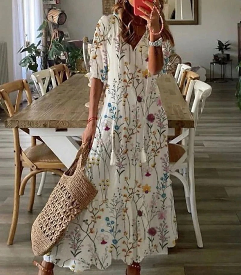 Women's bohemian maxi dress