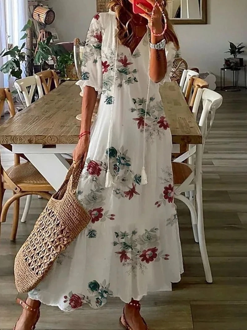 Women's bohemian maxi dress