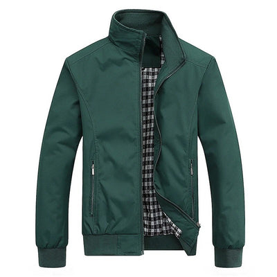 Men's stand collar zip spring jackets