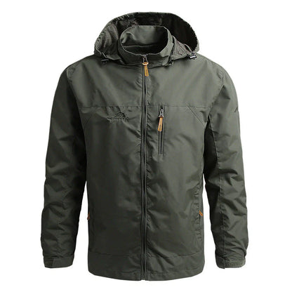 Men’s Softshell Jacket – Windproof Water-Resistant – Hooded – Regular Fit – Zip Closure