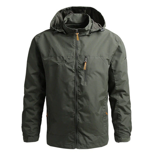 Men’s Softshell Jacket – Windproof Water-Resistant – Hooded – Regular Fit – Zip Closure