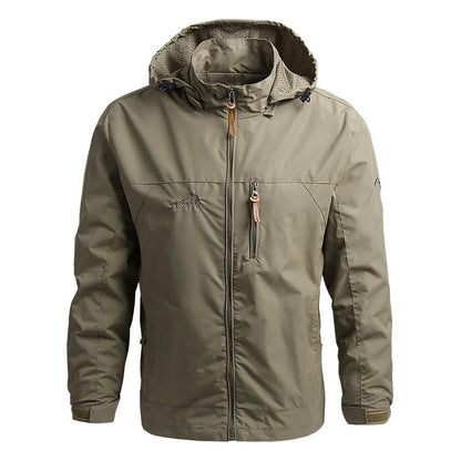 Men’s Softshell Jacket – Windproof Water-Resistant – Hooded – Regular Fit – Zip Closure