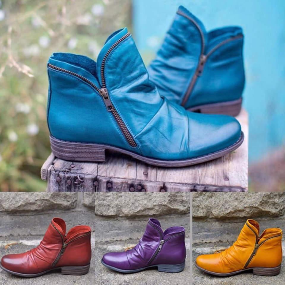 Zip-Up Boots for Women