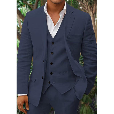 Men’s Blazer – Tailored Fit – Breathable Blend – Single-Breasted – Formal Wear