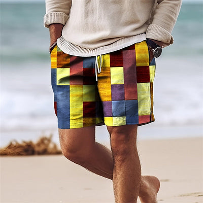 Men’s Swim Shorts – Quick Dry – Regular Fit – Mid-Thigh – Breathable Blend – Drawstring Waist