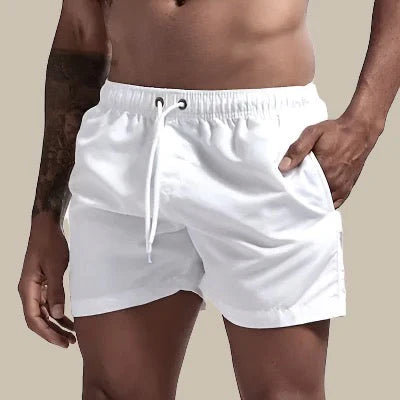 Men’s Swim Shorts – Quick Dry – Relaxed Fit – Above Knee – Elastic Waist with Drawstring