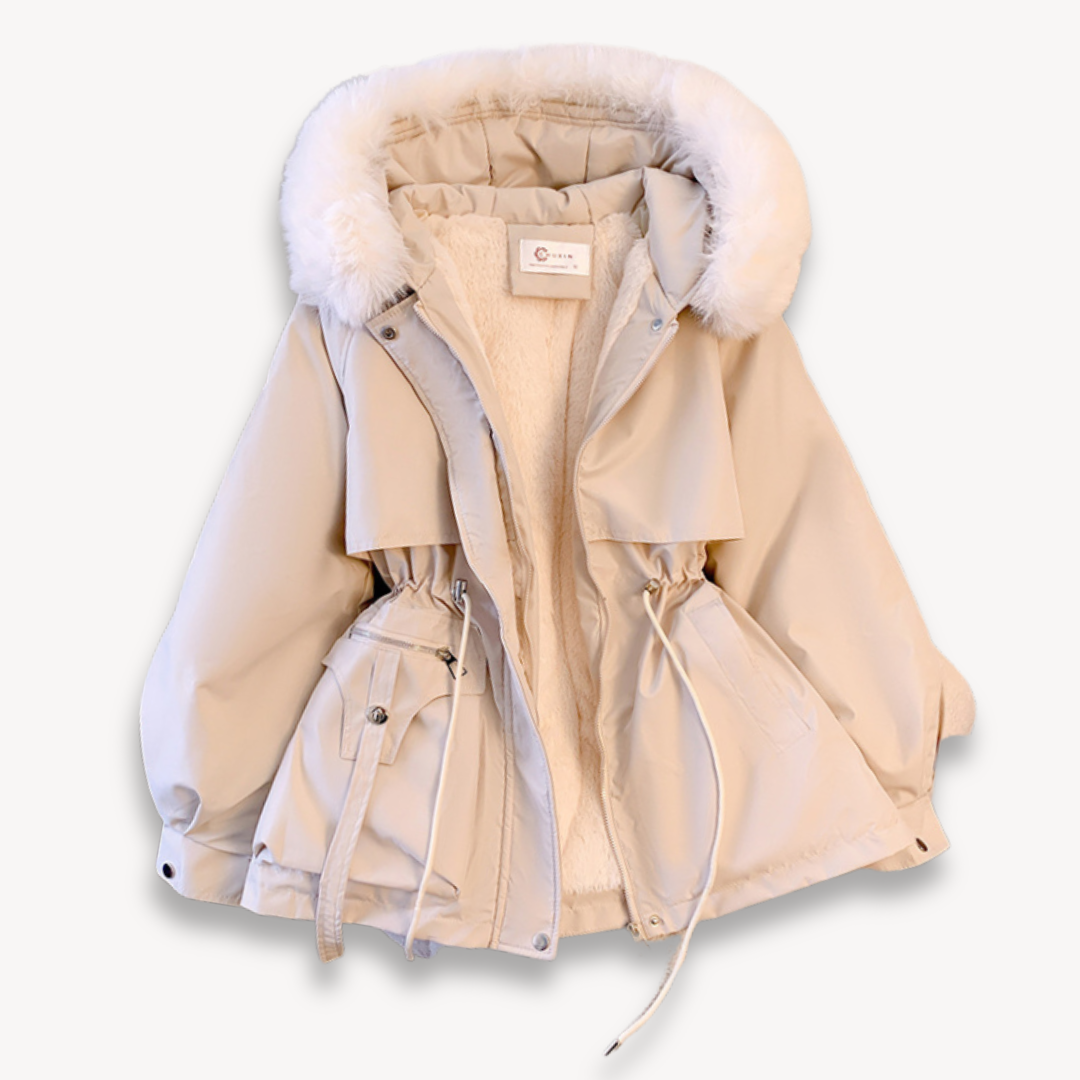 Women’s Parka Jacket – Water-Resistant – Faux Fur Lining – Hood – Adjustable Fit