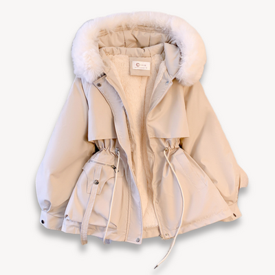 Women’s Parka Jacket – Water-Resistant – Faux Fur Lining – Hood – Adjustable Fit