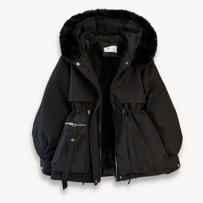 Women’s Parka Jacket – Water-Resistant – Faux Fur Lining – Hood – Adjustable Fit