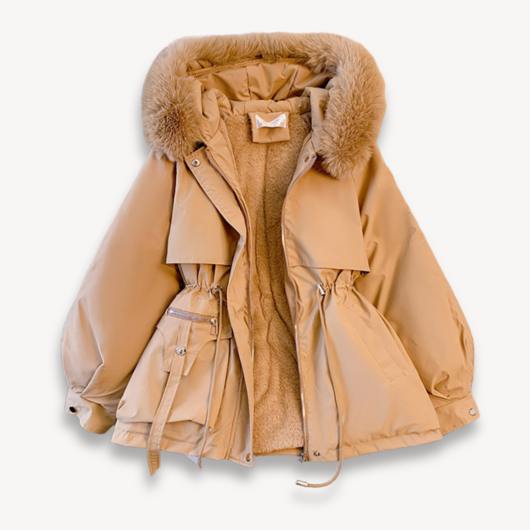 Women’s Parka Jacket – Water-Resistant – Faux Fur Lining – Hood – Adjustable Fit