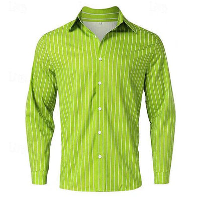 Men's Long Sleeve Casual Button-Up Shirt