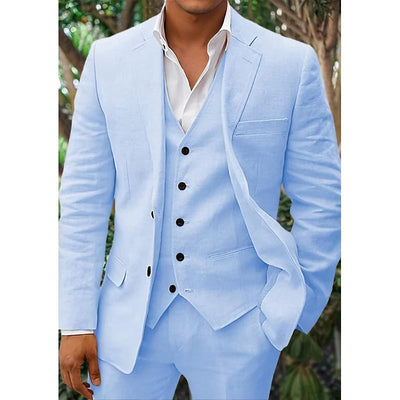 Men’s Blazer – Tailored Fit – Breathable Blend – Single-Breasted – Formal Wear