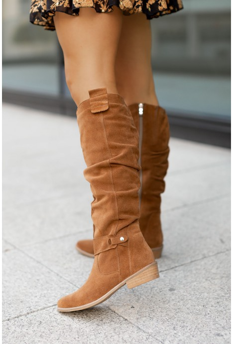 Women's Knee-High Suede Boots - Stylish, Comfortable, and Durable for Versatile Wear