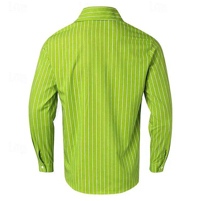 Men's Long Sleeve Casual Button-Up Shirt