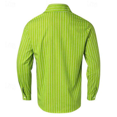 Men's Long Sleeve Casual Button-Up Shirt