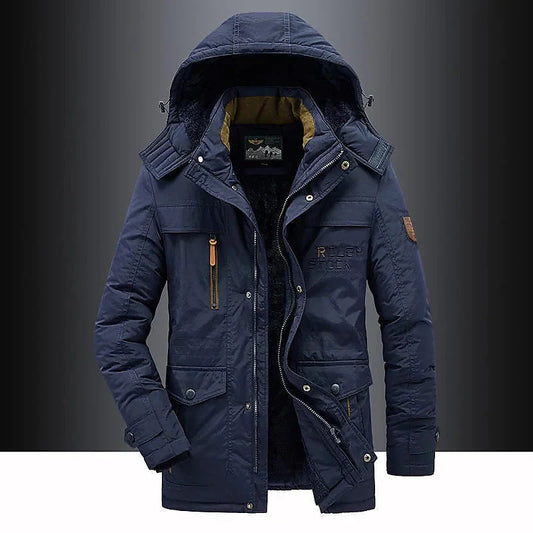 Ultra-soft hooded coat for men