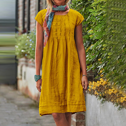 Women's Summer Dress - Short Sleeve - Casual Comfort