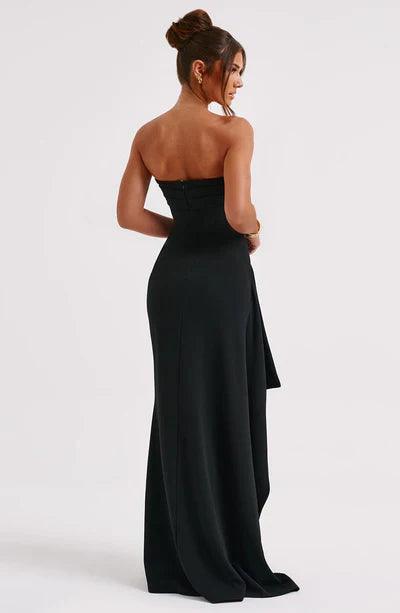 Elegant Evening Dress with Slit and Flattering Silhouette for Women