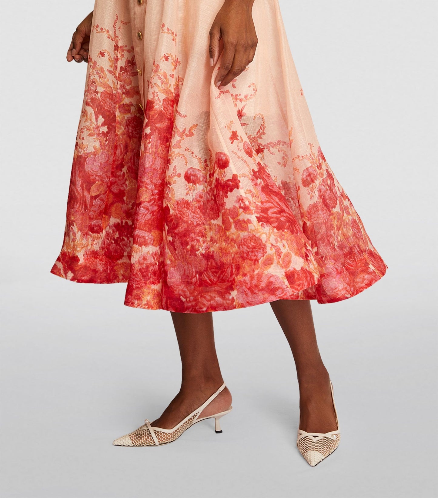 Women's Shirt Dress - Button Down - Short Sleeve - Belted Waist - Flowy Midi Length