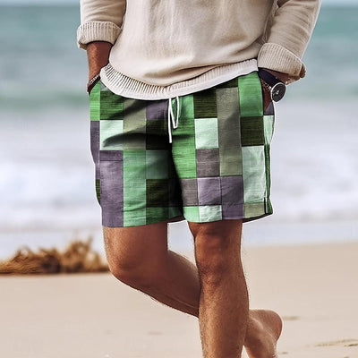 Men’s Swim Shorts – Quick Dry – Regular Fit – Mid-Thigh – Breathable Blend – Drawstring Waist
