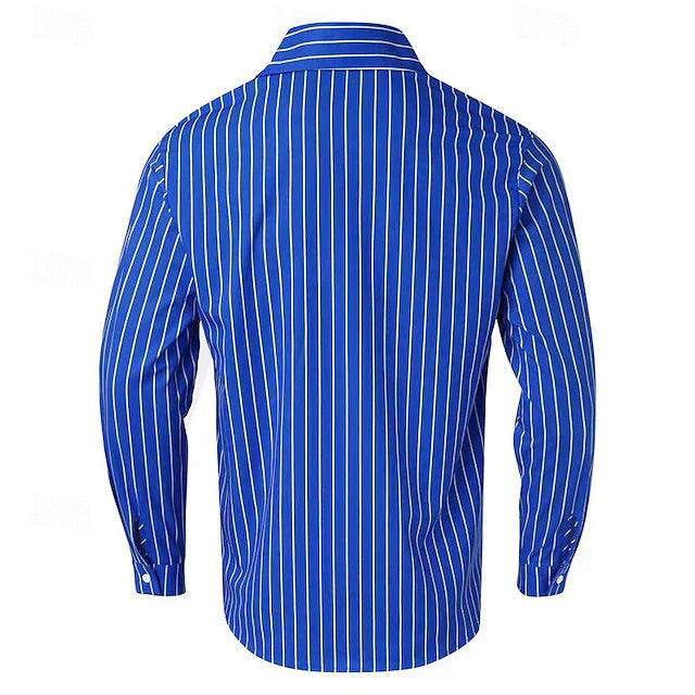 Men's Long Sleeve Casual Button-Up Shirt