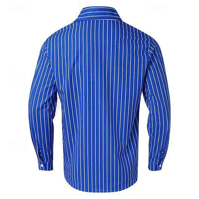 Men's Long Sleeve Casual Button-Up Shirt