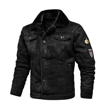 Stylish men's leather jacket