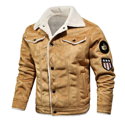 Stylish men's leather jacket