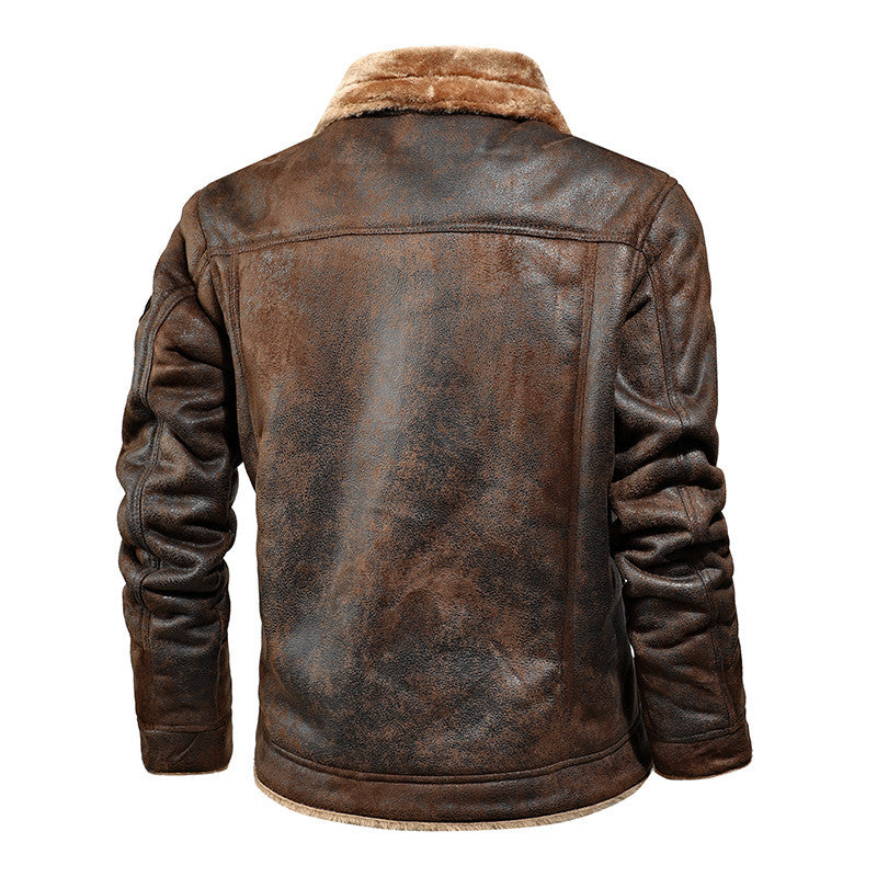 Stylish men's leather jacket