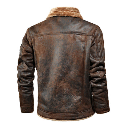 Stylish men's leather jacket