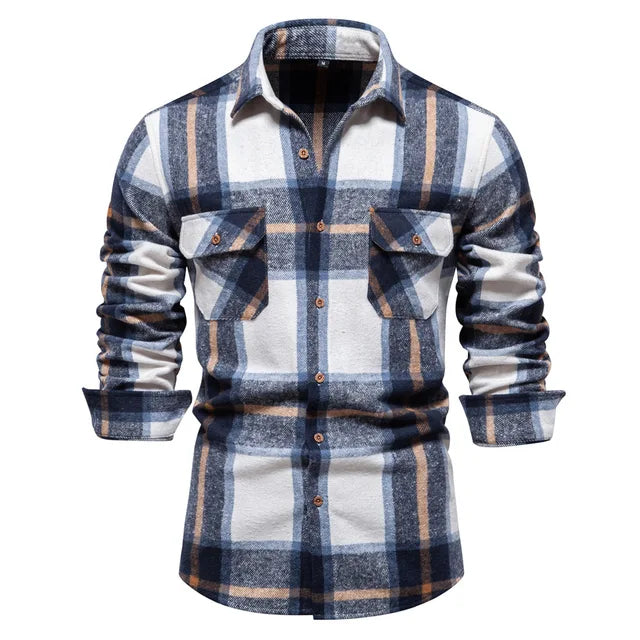 Men's classic plaid shirt