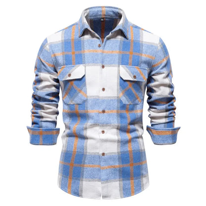 Men's classic plaid shirt