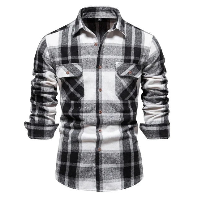 Men's classic plaid shirt