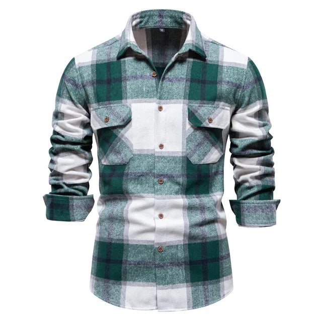 Men's classic plaid shirt