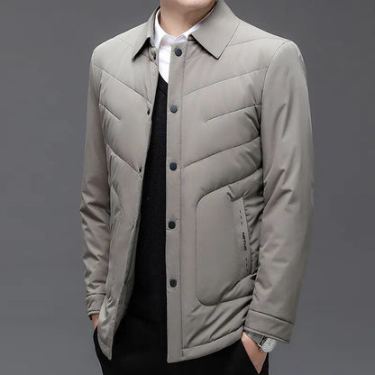 Men's lightweight jacket with lapels