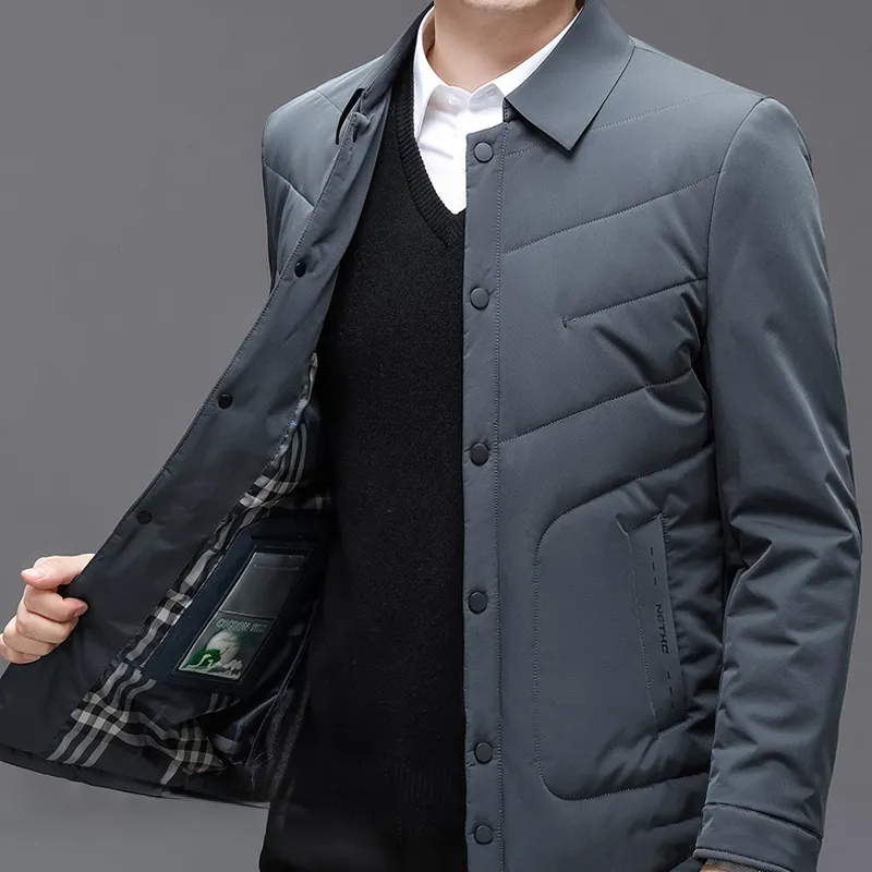 Men's lightweight jacket with lapels